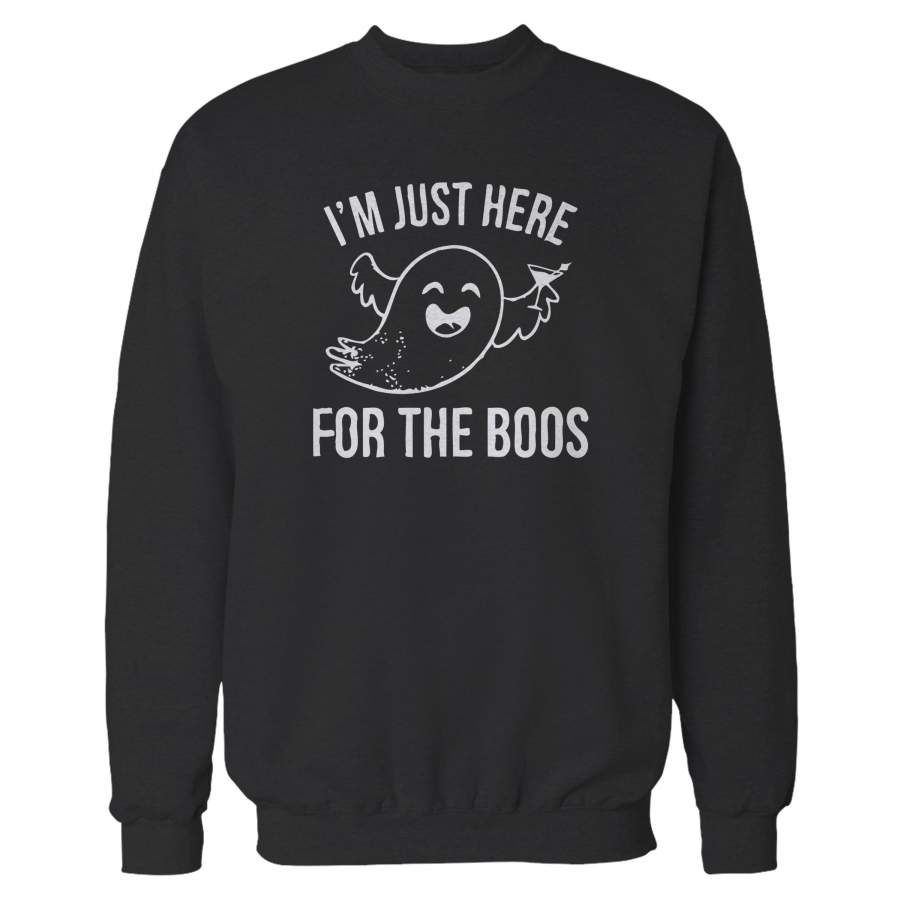 I’m Just Here For The Boos Nightmare Halloween Ghost Wine Sweatshirt