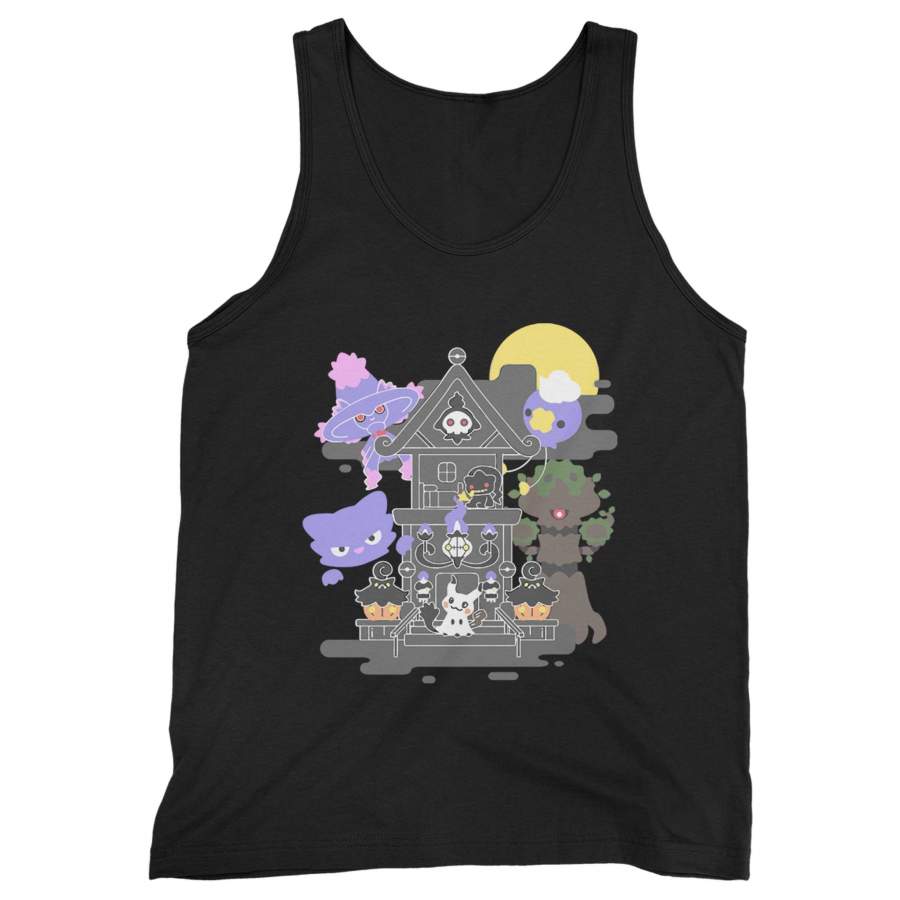 House Of Ghost Pokemon Trevenant Pumpkaboo Chandelure Man’s Tank Top Mens