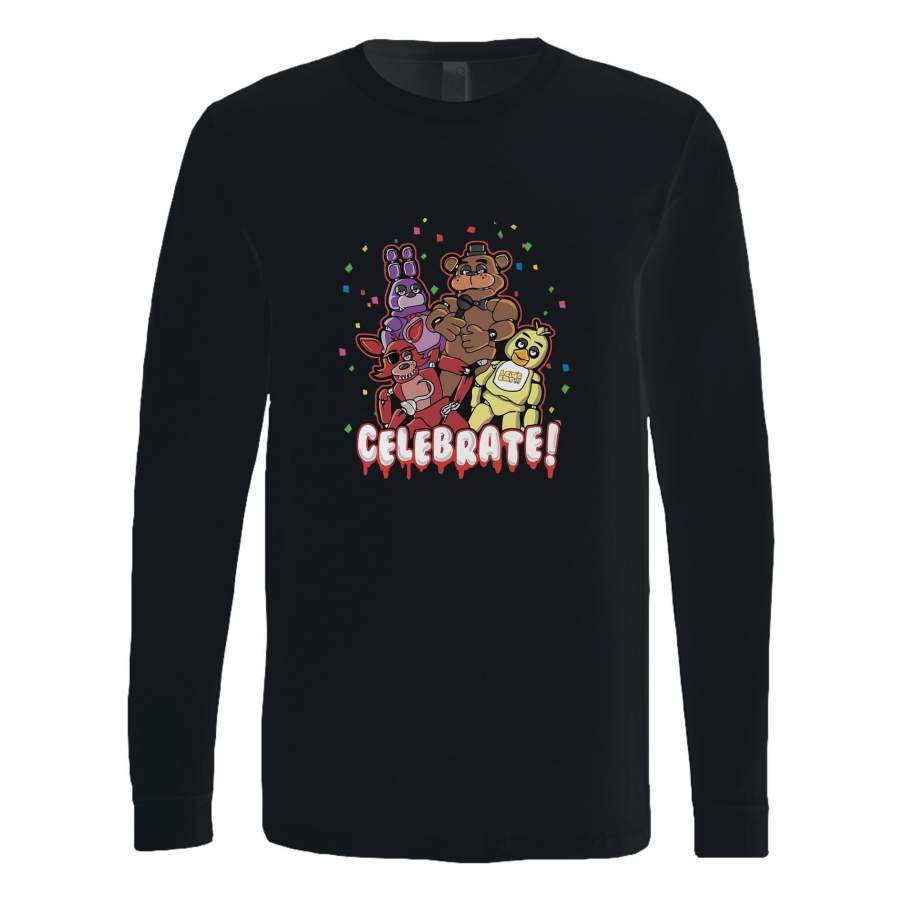 five nights at freddys celebrate Long Sleeve T-Shirt Tee