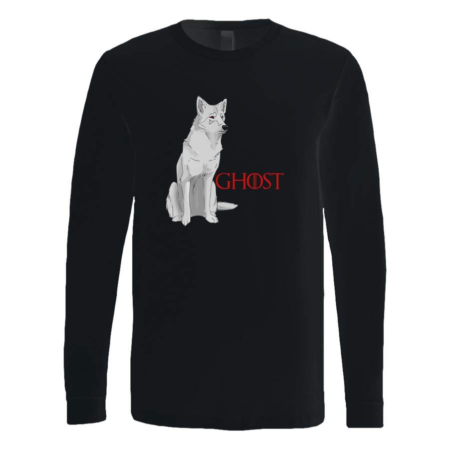 ghost wolf game of thrones Long Sleeve T-Shirt Tee