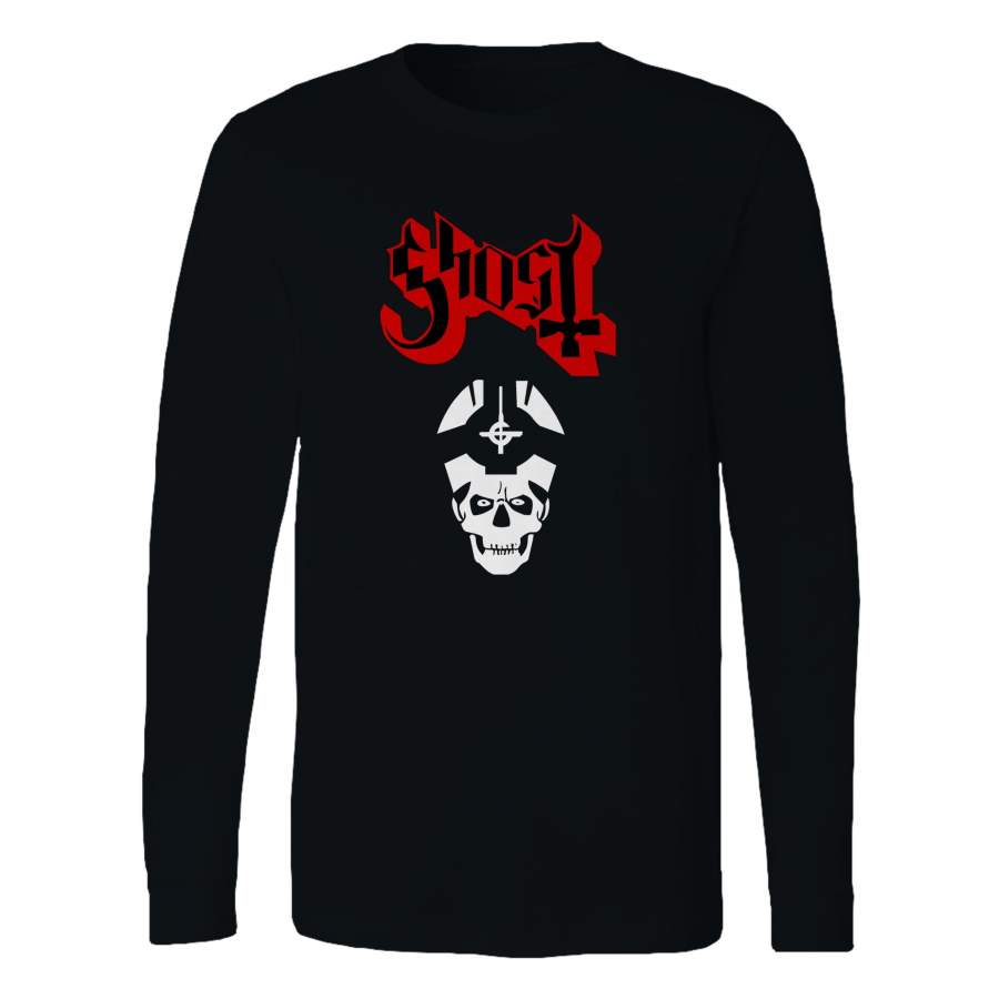 Ghost Logo Long Sleeve T-Shirt Tee