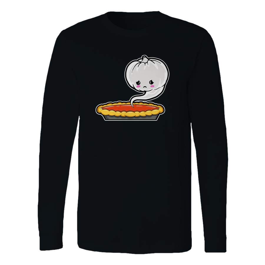 Cute Pumpkin Pie Pumpkin Ghost Halloween Long Sleeve T-Shirt Tee