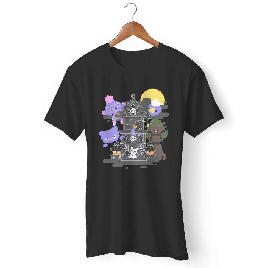 House Of Ghost Pokemon Trevenant Pumpkaboo Chandelure Gildan Man’s T-Shirt