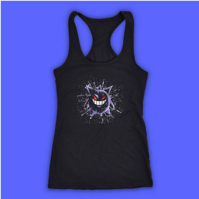 Genggar The Ghost Pokemon Master Women’S Tank Top Racerback