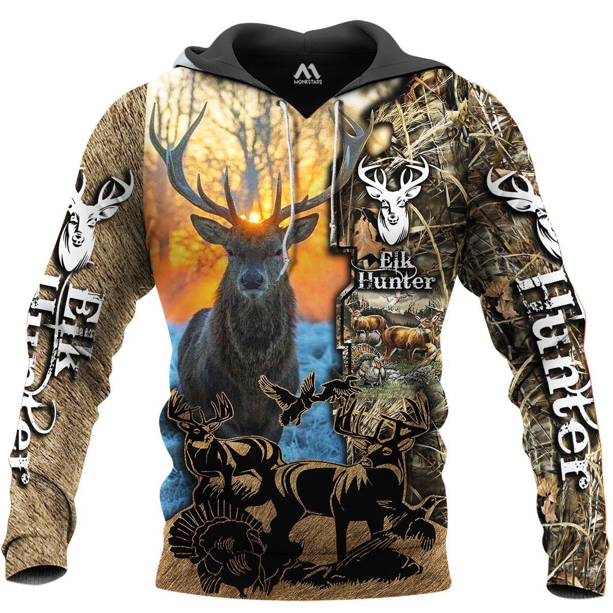 Elk Hunting 3D All Over Print | Hoodie | Unisex | Full Size | Adult | Colorful | HT4931