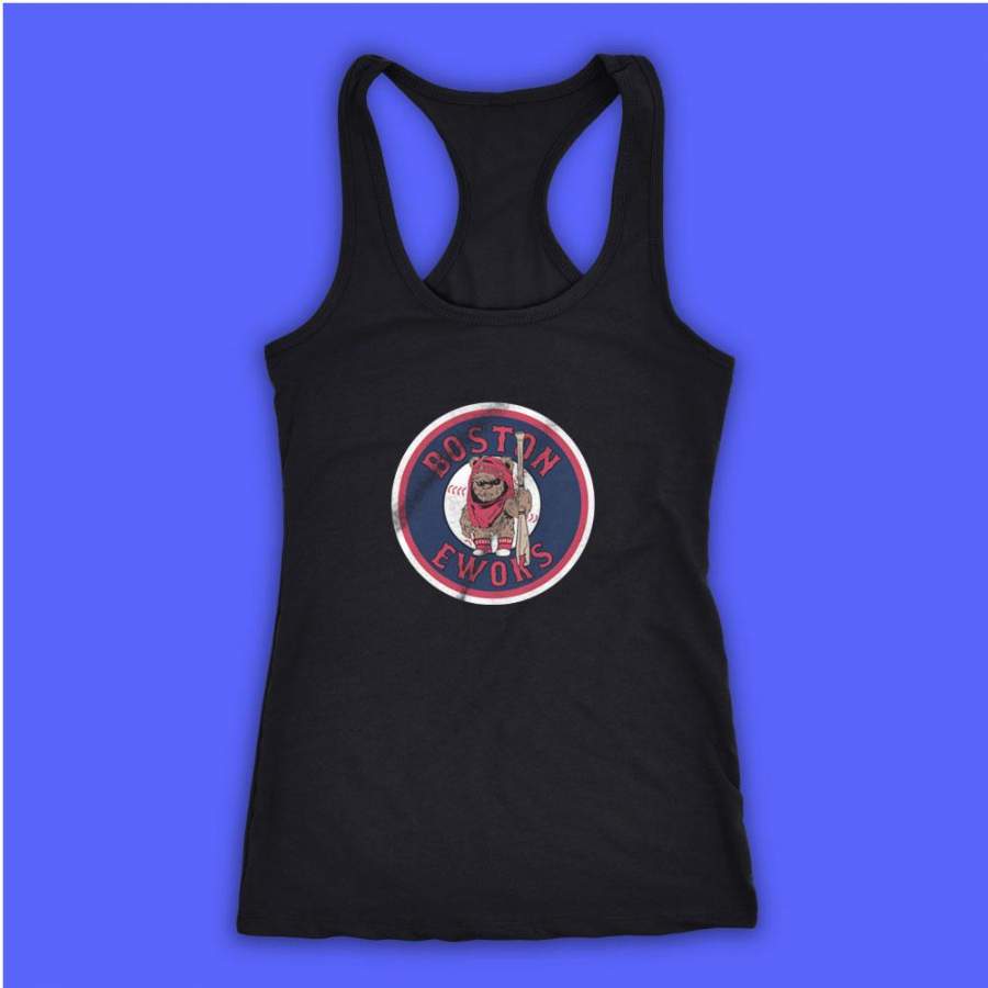 Boston Ewoks Baseball Logo Women’S Tank Top Racerback