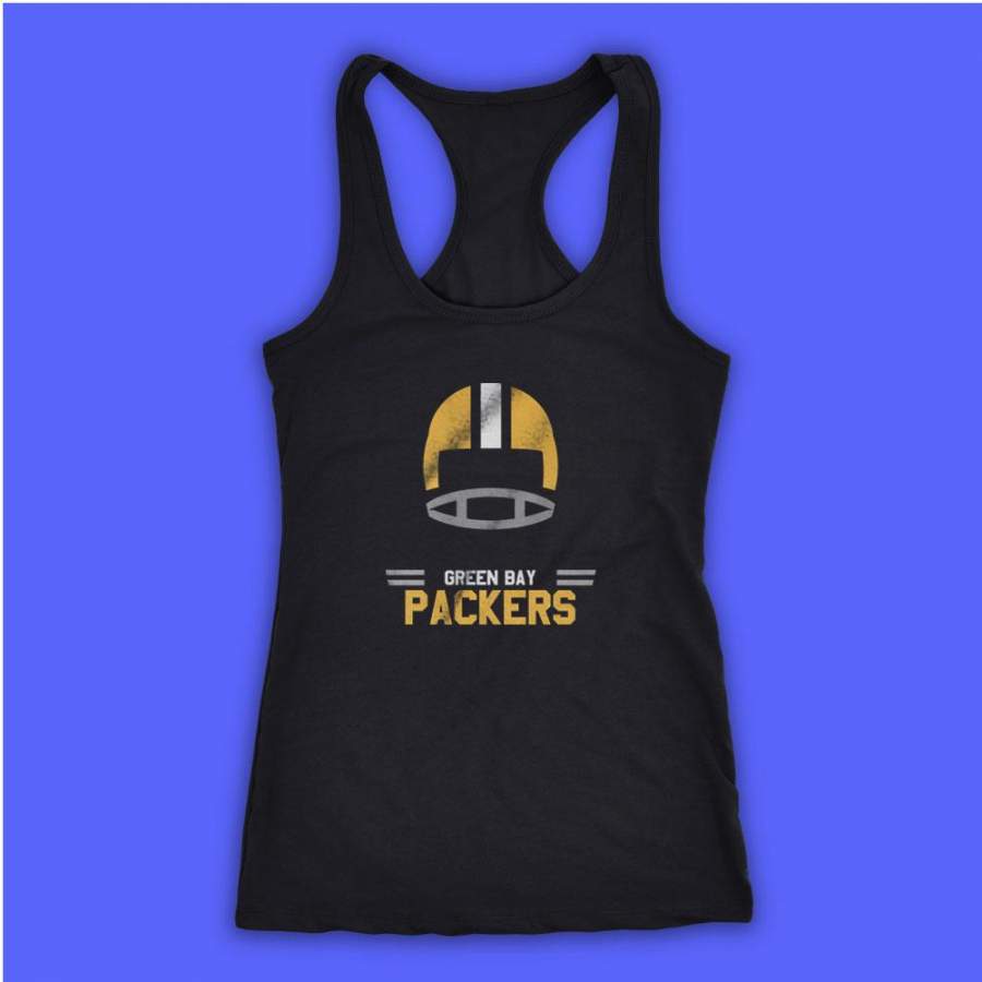 Green Bay Packers Vintage Helmet Women’S Tank Top Racerback