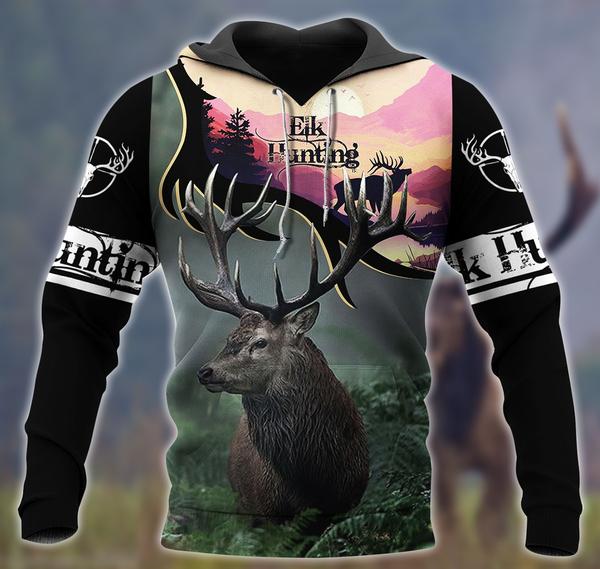 Elk Hunting 3D All Over Print | Hoodie | Unisex | Full Size | Adult | Colorful | HT4942