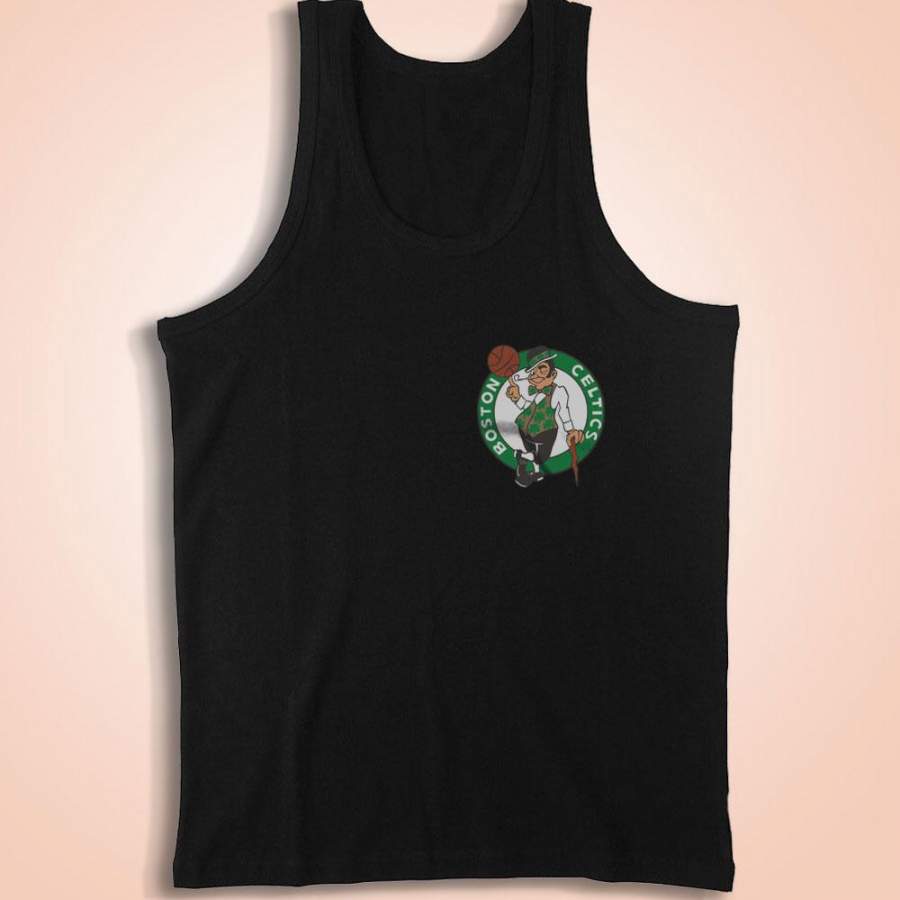 Boston Celtics Dripping Breast Logo Men’S Tank Top