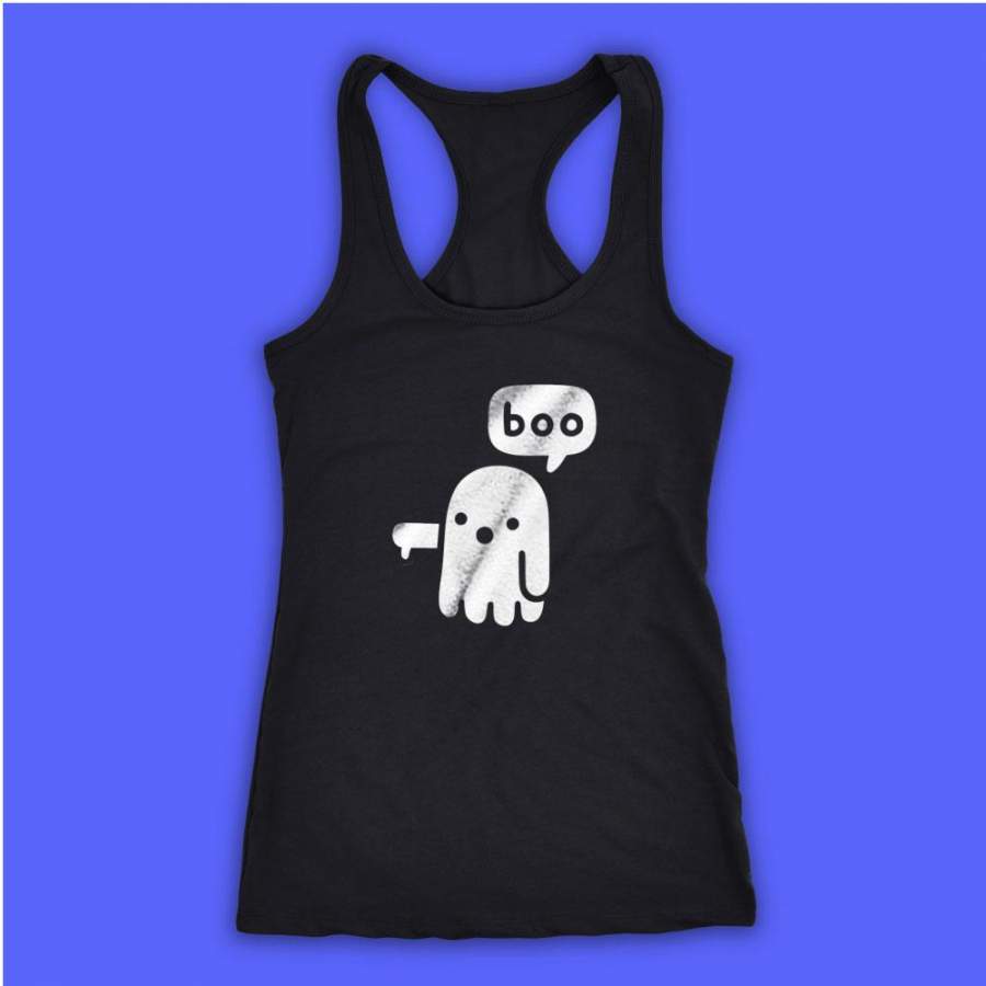 Boo Ghost Of Disapproval Women’S Tank Top Racerback