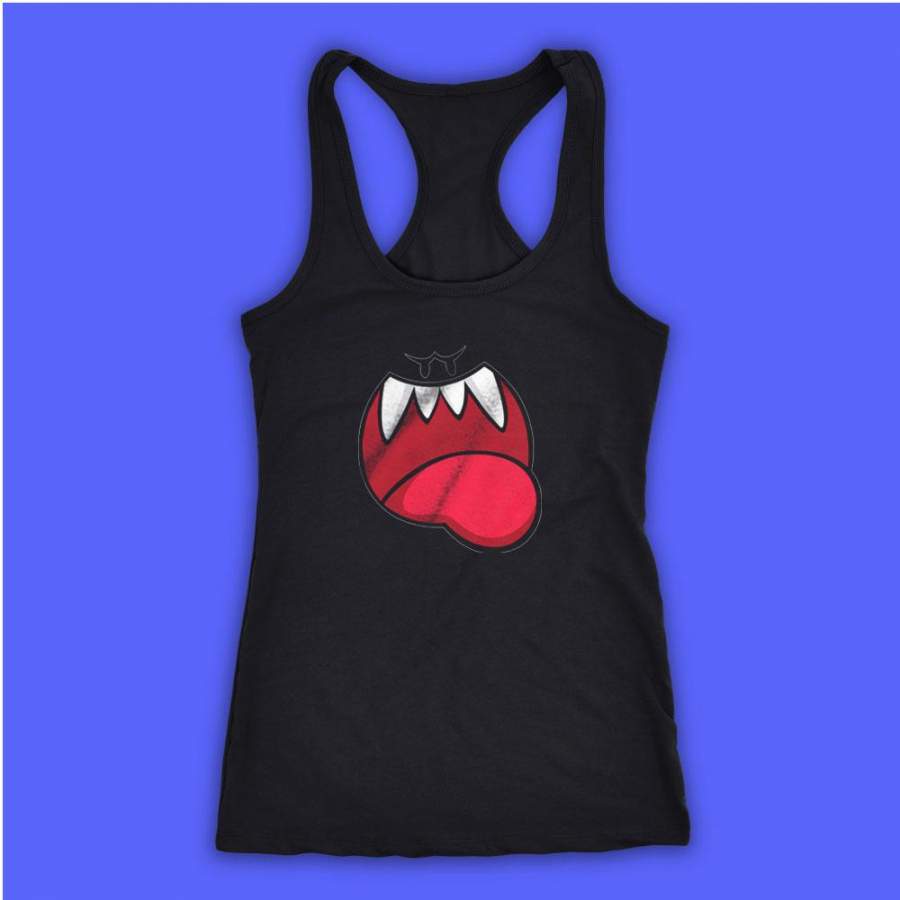 Boo Face Ghost Super Mario Women’S Tank Top Racerback