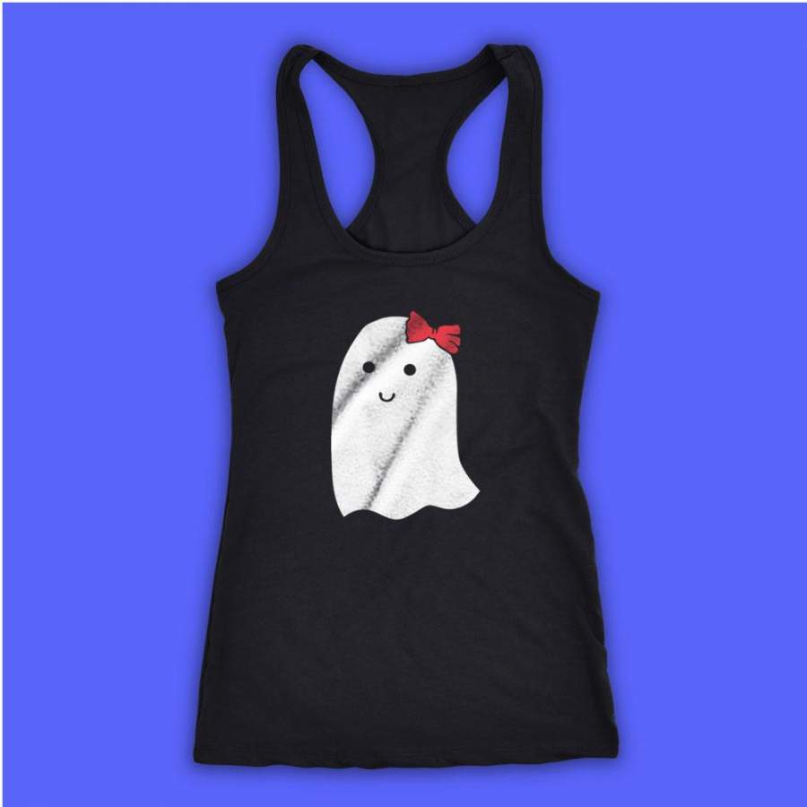 Ghost Girl Cute Halloween Women’S Tank Top Racerback