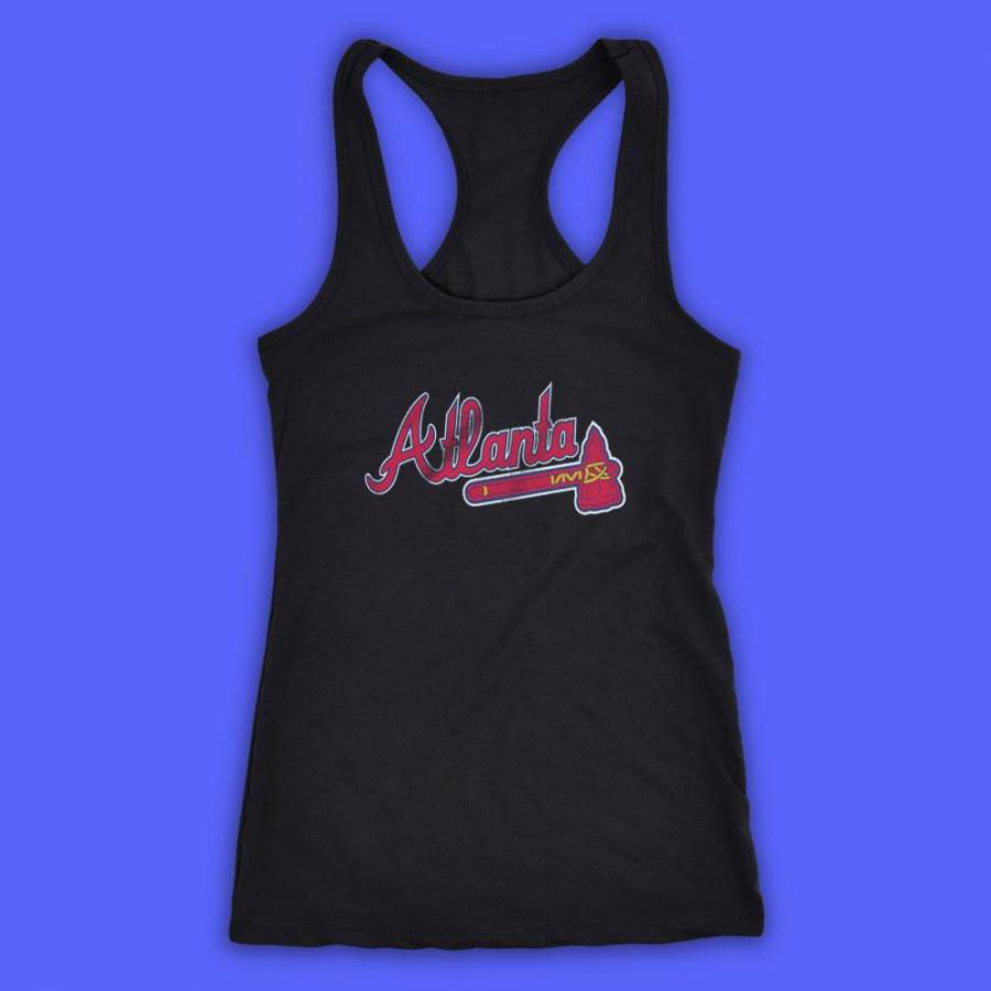 Atlanta Logo Braves Hammer Women’S Tank Top Racerback