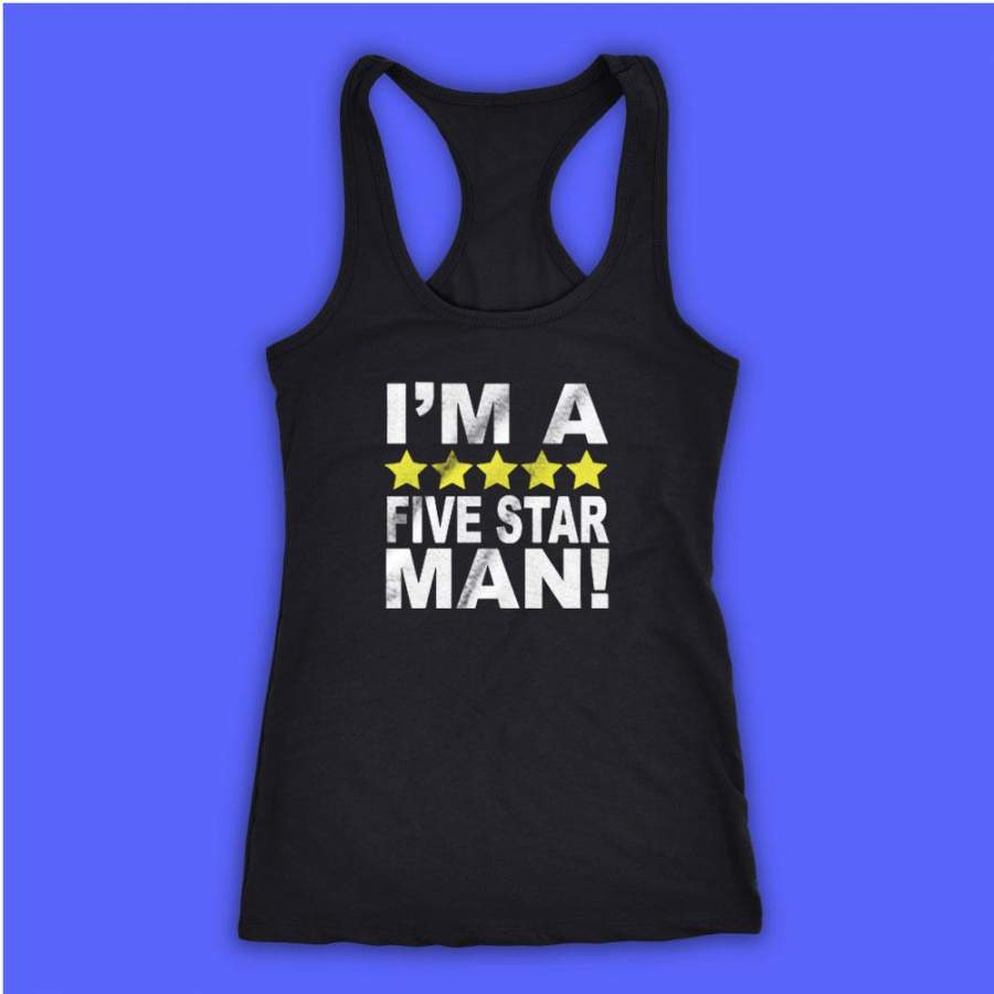 Five Star Man Art Always Sunny Dennis Reynolds Dating Rating Tinder Paddy’S Pub Women’S Tank Top Racerback