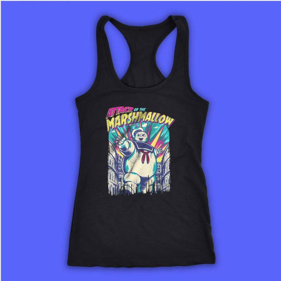 Ghostbusters Attack Of The Marsh Women’S Tank Top Racerback