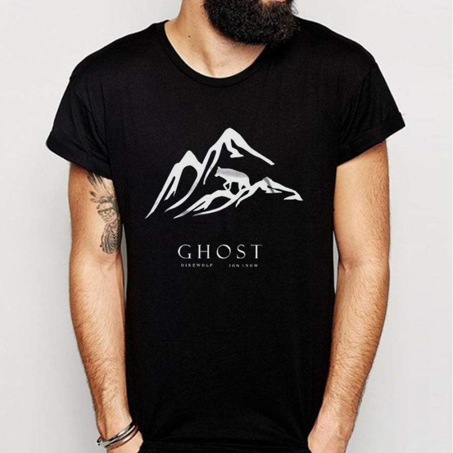 Ghost Direwolf John Snow Men’S T Shirt