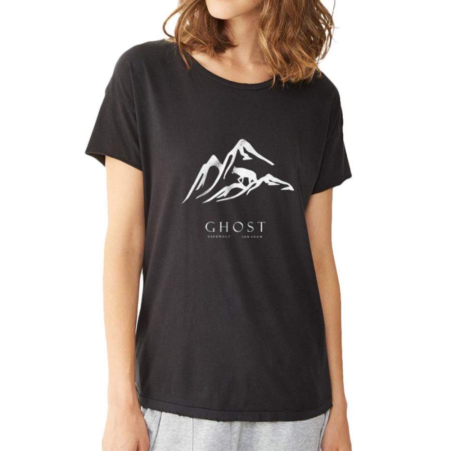 Ghost Direwolf John Snow Women’S T Shirt