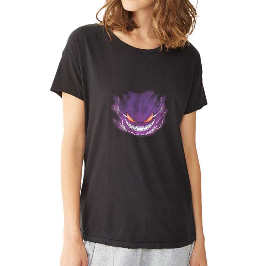 Gengar Ghost Pokemon Women’S T Shirt