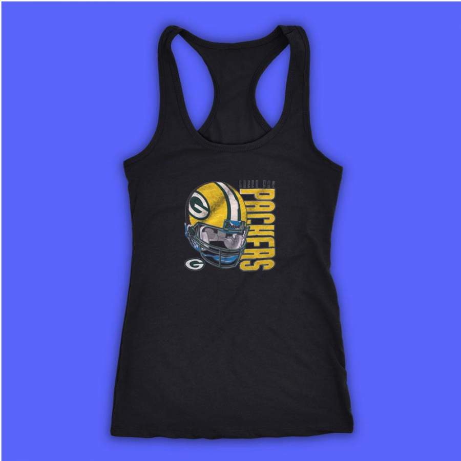 Green Bay Packers Helmet Women’S Tank Top Racerback