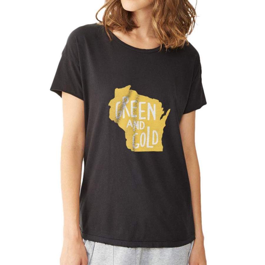 Green Bay Packers Gold Women’S T Shirt