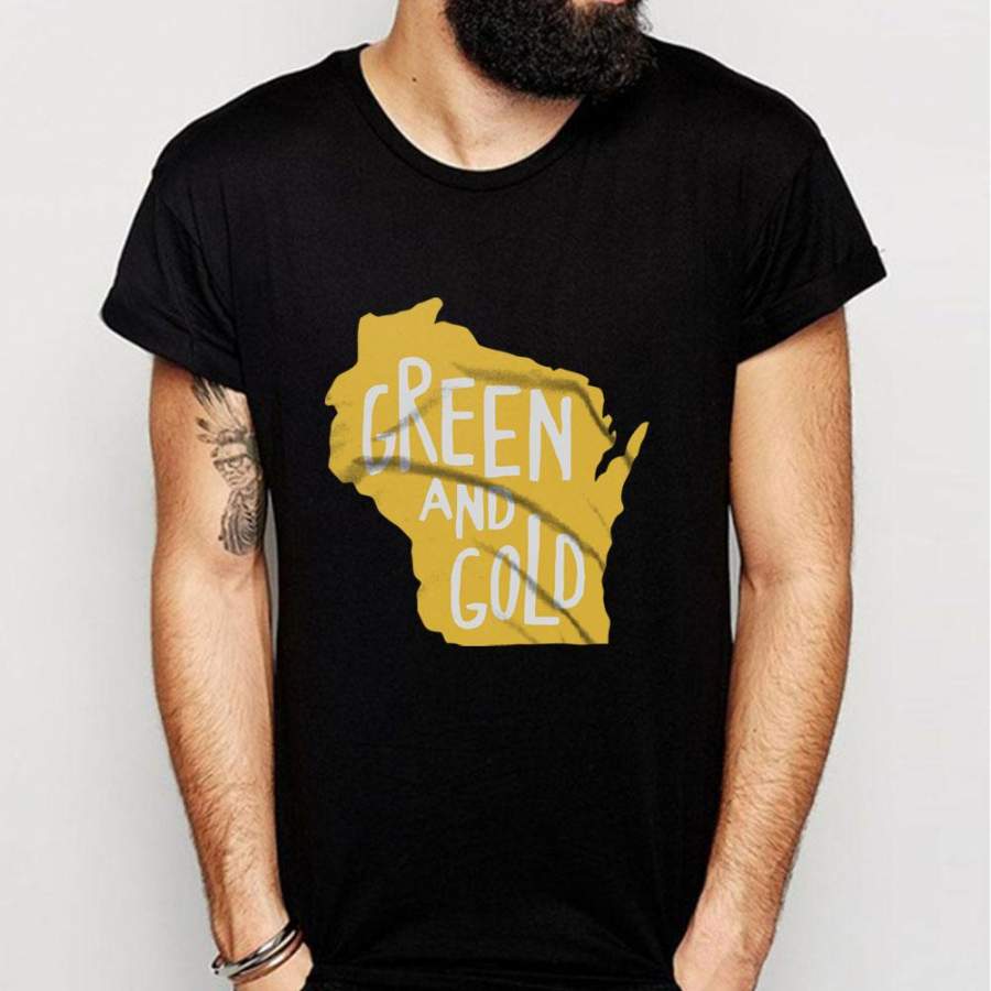 Green Bay Packers Gold Men’S T Shirt