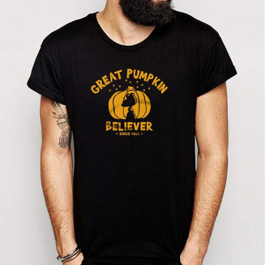 Great Pumpkin Believer Snoopy And Charlie Brown Halloween Men’S T Shirt