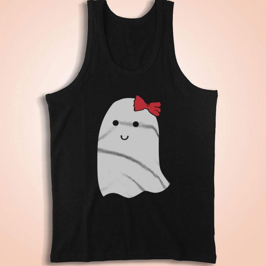 Ghost Girl Cute Halloween Men’S Tank Top