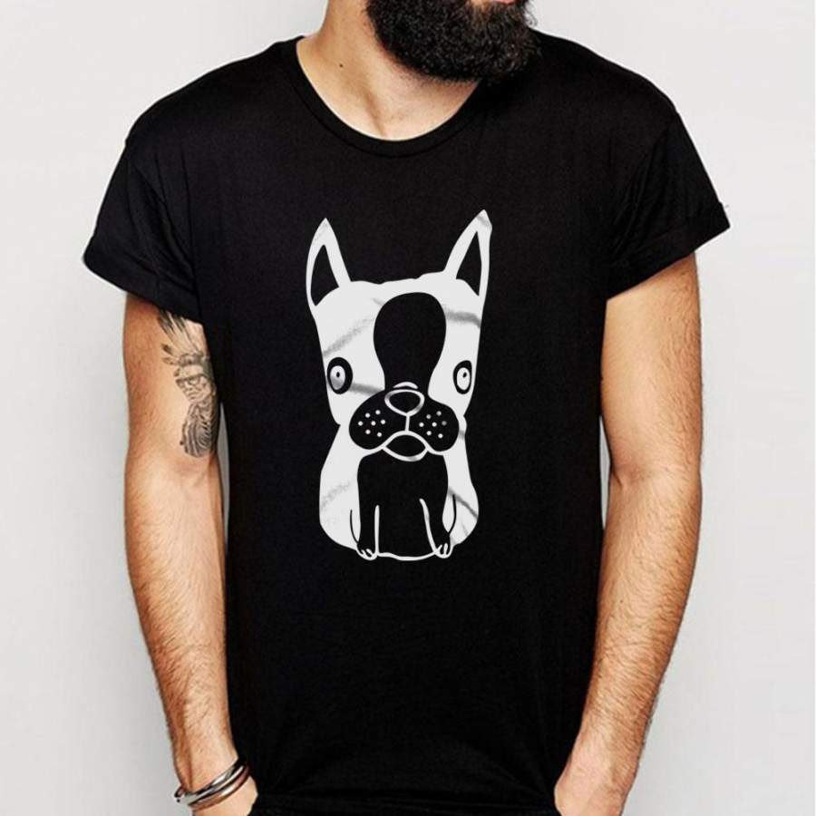 Finn Boston Terrier Dog Men’S T Shirt