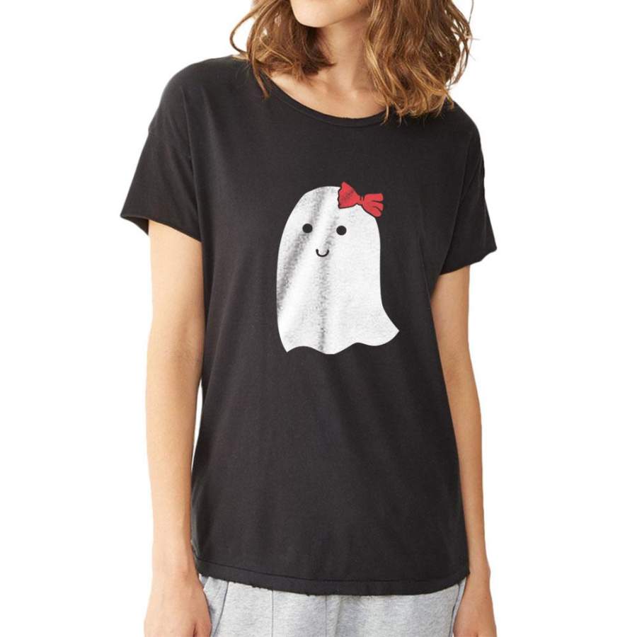 Ghost Girl Cute Halloween Women’S T Shirt