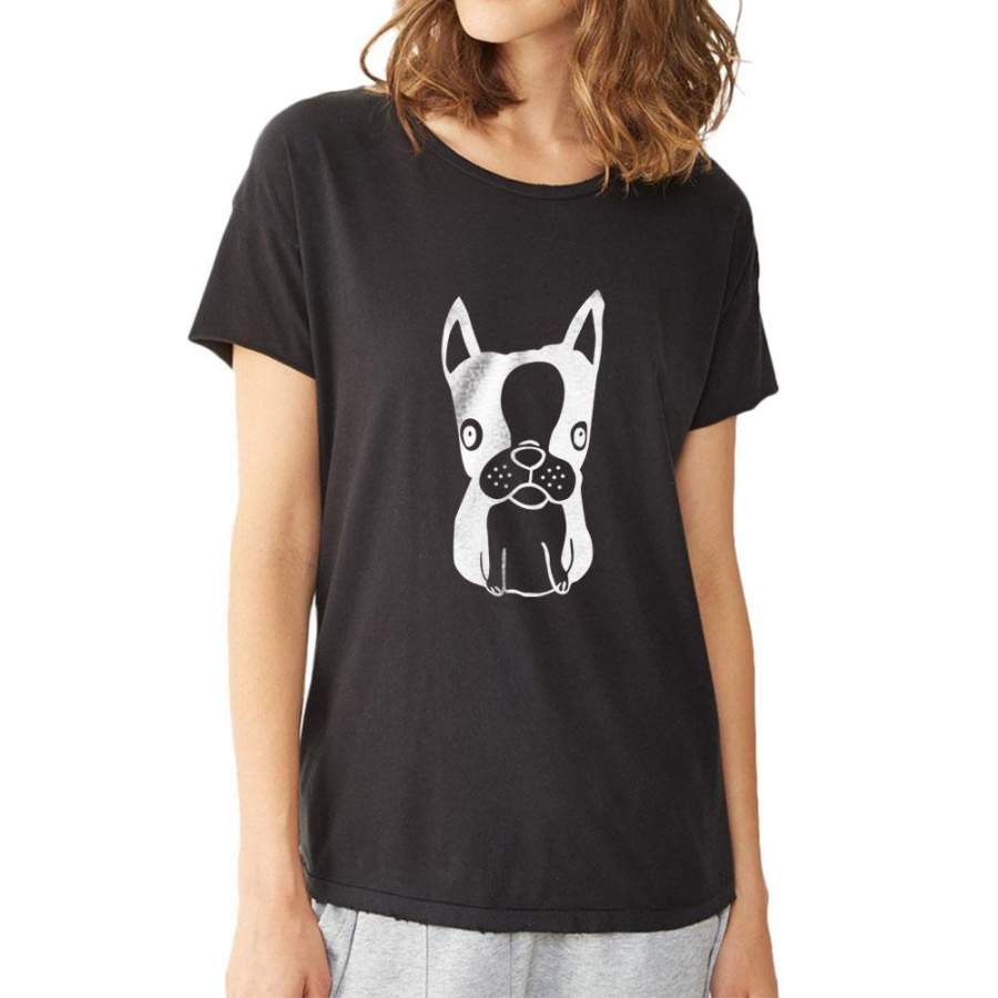 Finn Boston Terrier Dog Women’S T Shirt