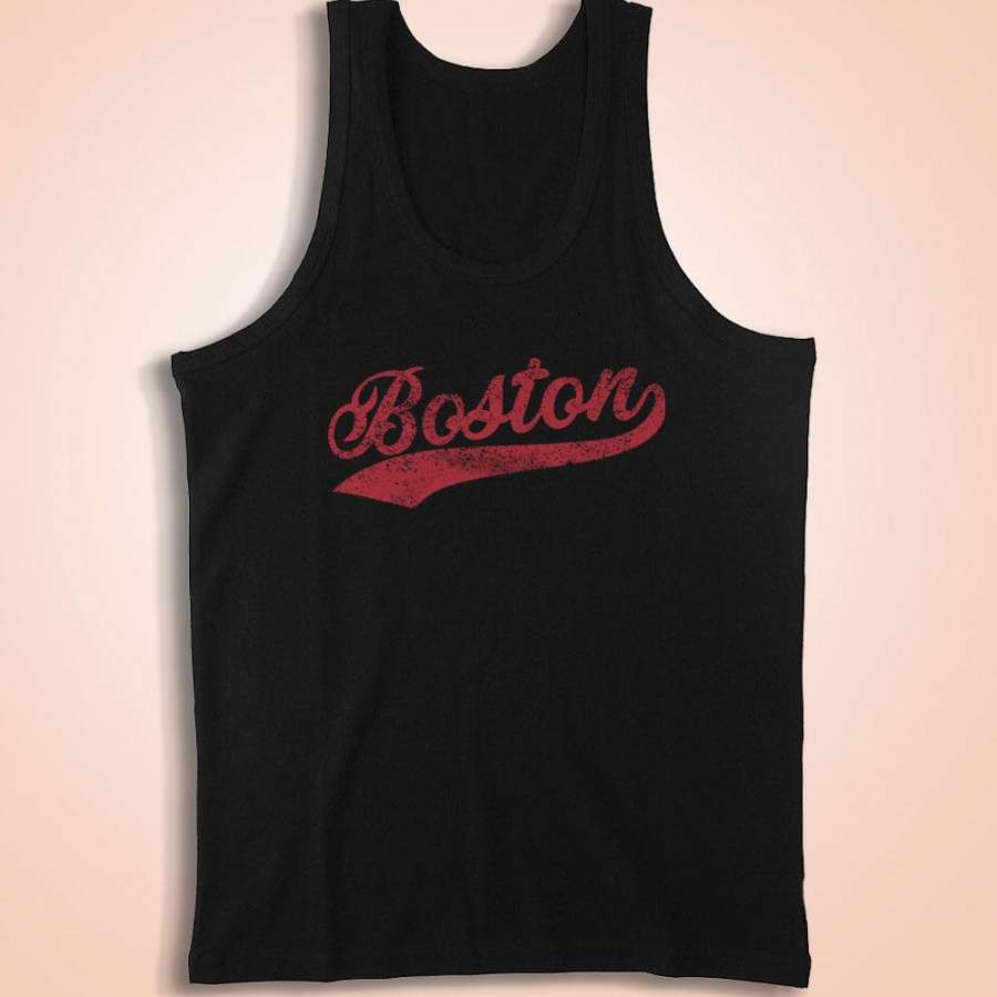 Boston City Script Men’S Tank Top