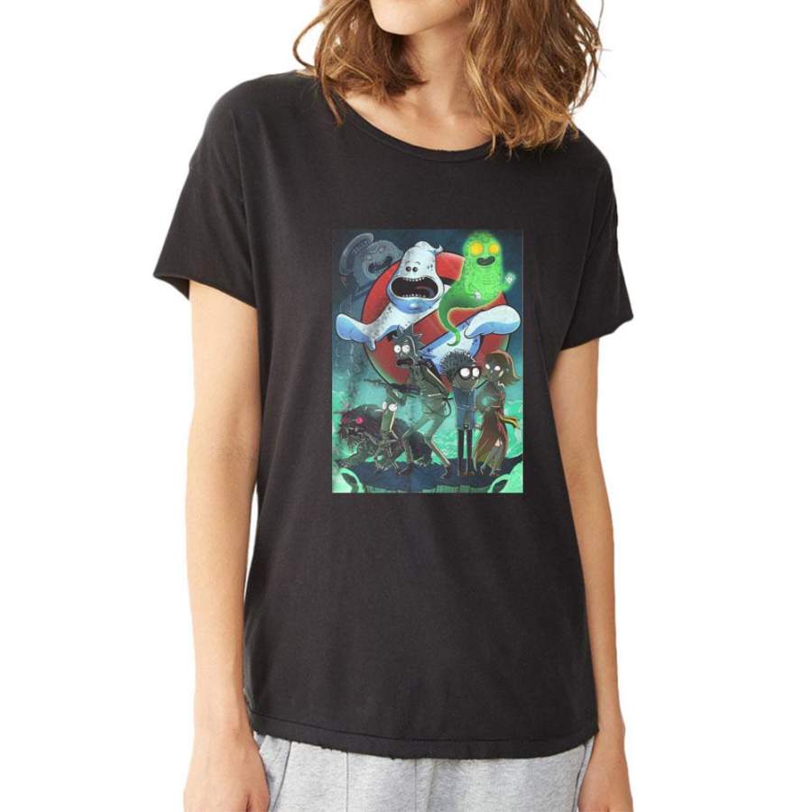 Ghostbuster Rick And Morty Women’S T Shirt