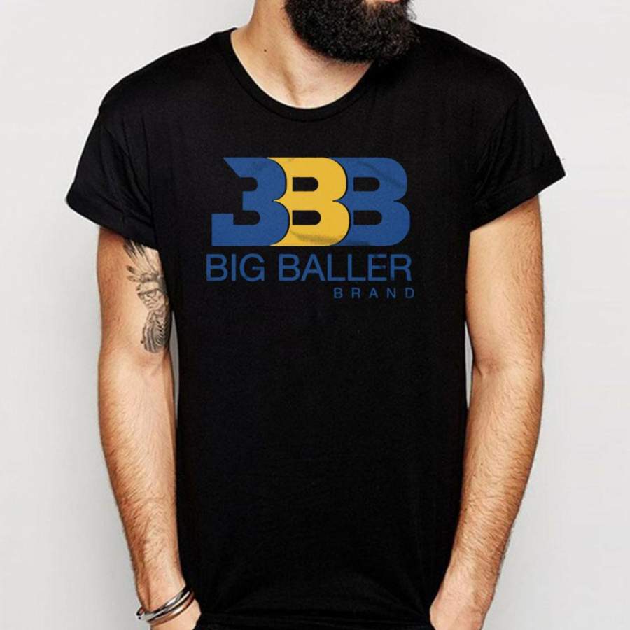 Bbb Royal And Gold Print Los Angeles Showtime Lake Show Men’S T Shirt