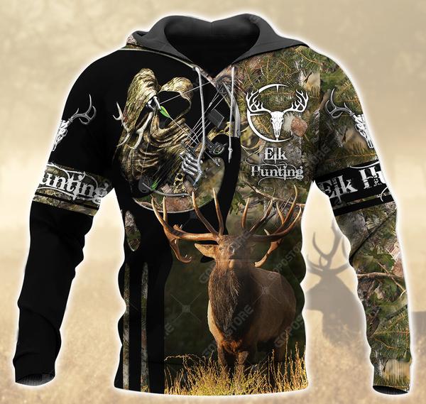 Elk Hunting 3D All Over Print | Hoodie | Unisex | Full Size | Adult | Colorful | HT5022