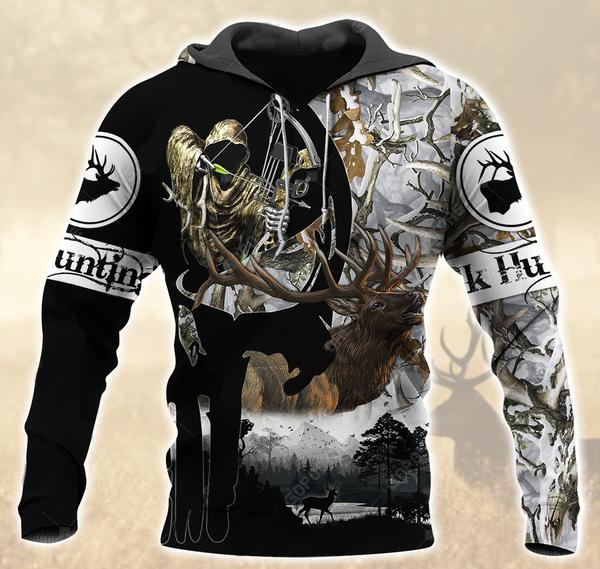 Elk Hunting 3D All Over Print | Hoodie | Unisex | Full Size | Adult | Colorful | HT5021