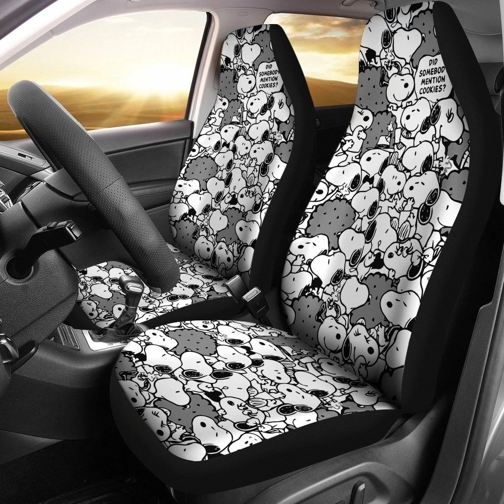 Cute Snoopy Car Seat Covers For Fan Gift Idea NH1911