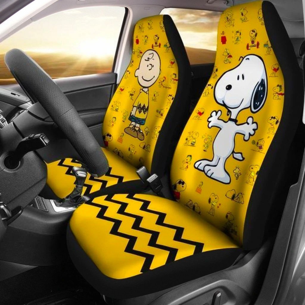 Charlie Brown And Snoopy Car Seat Covers