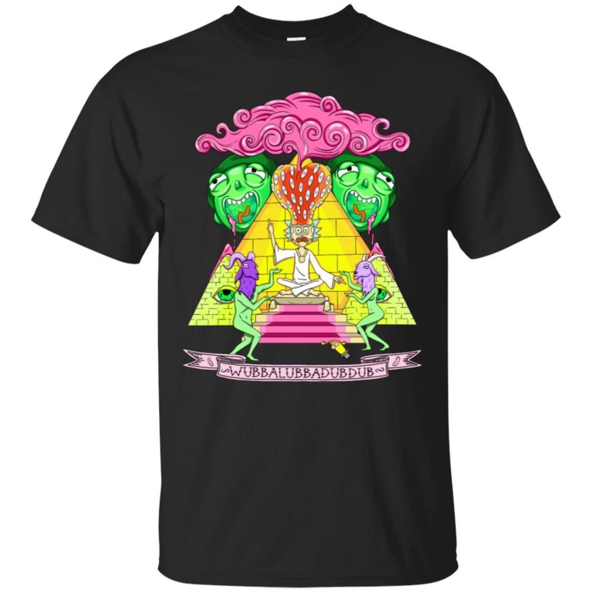 Rick And Morty Pyramid With Catchphrase Men T-Shirt