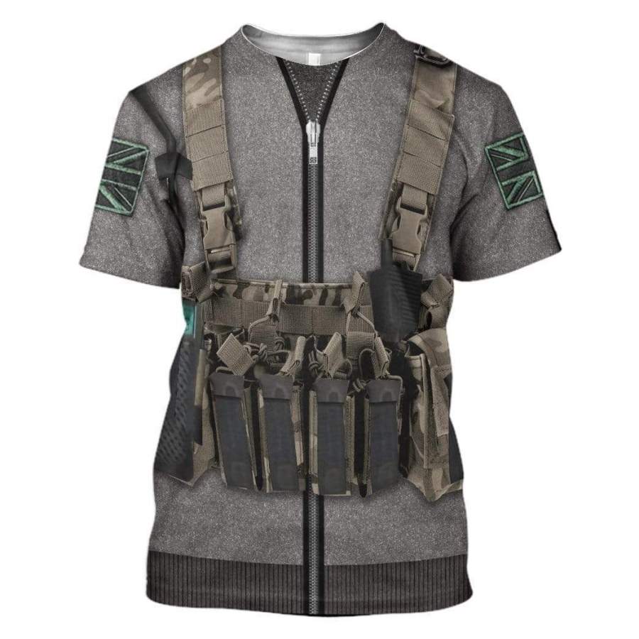 Cosplay Call Of Duty MW2 Simon Ghost Riley Custom T-Shirt Apparel