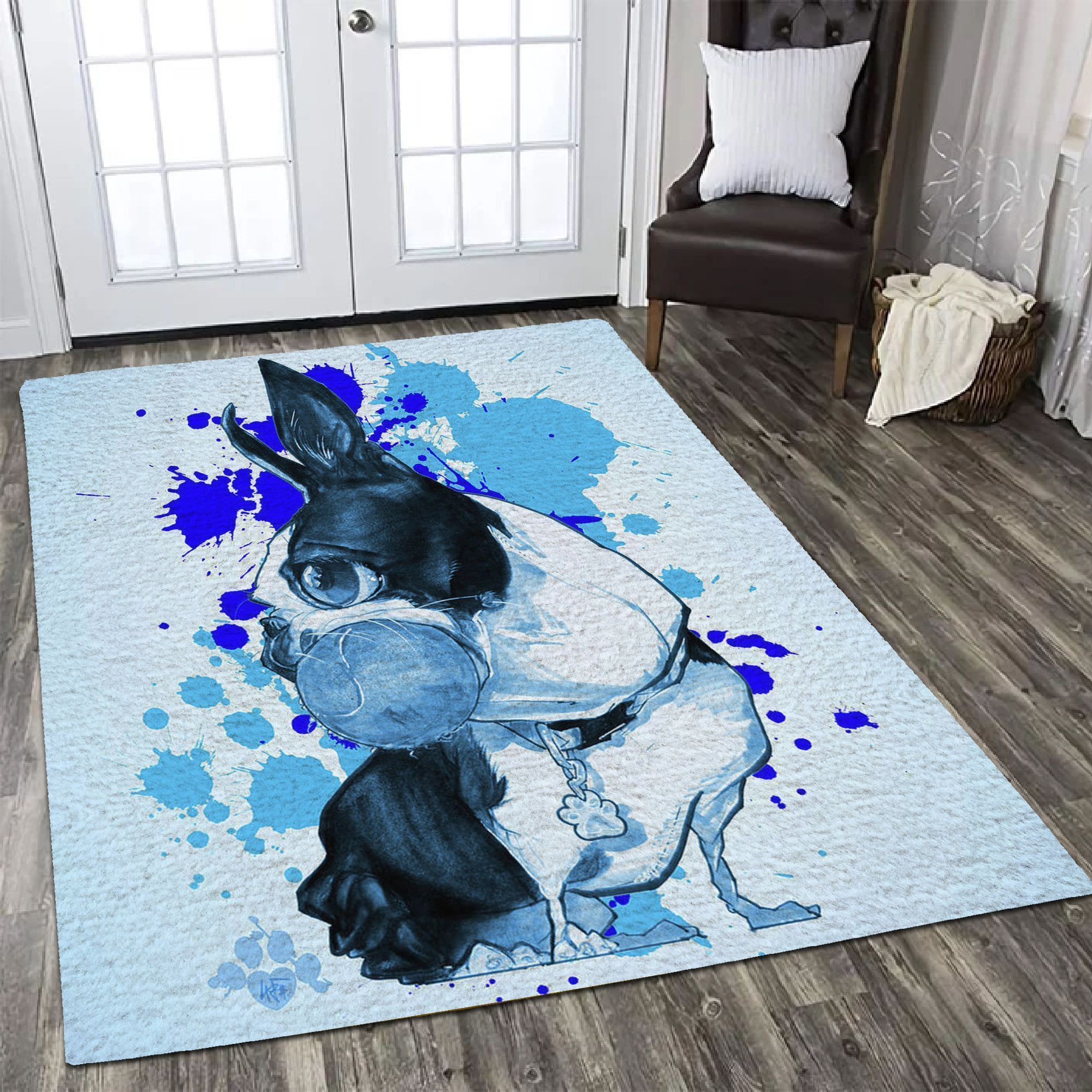 Boston Terrier TQV030795 ZB TA2 Rug