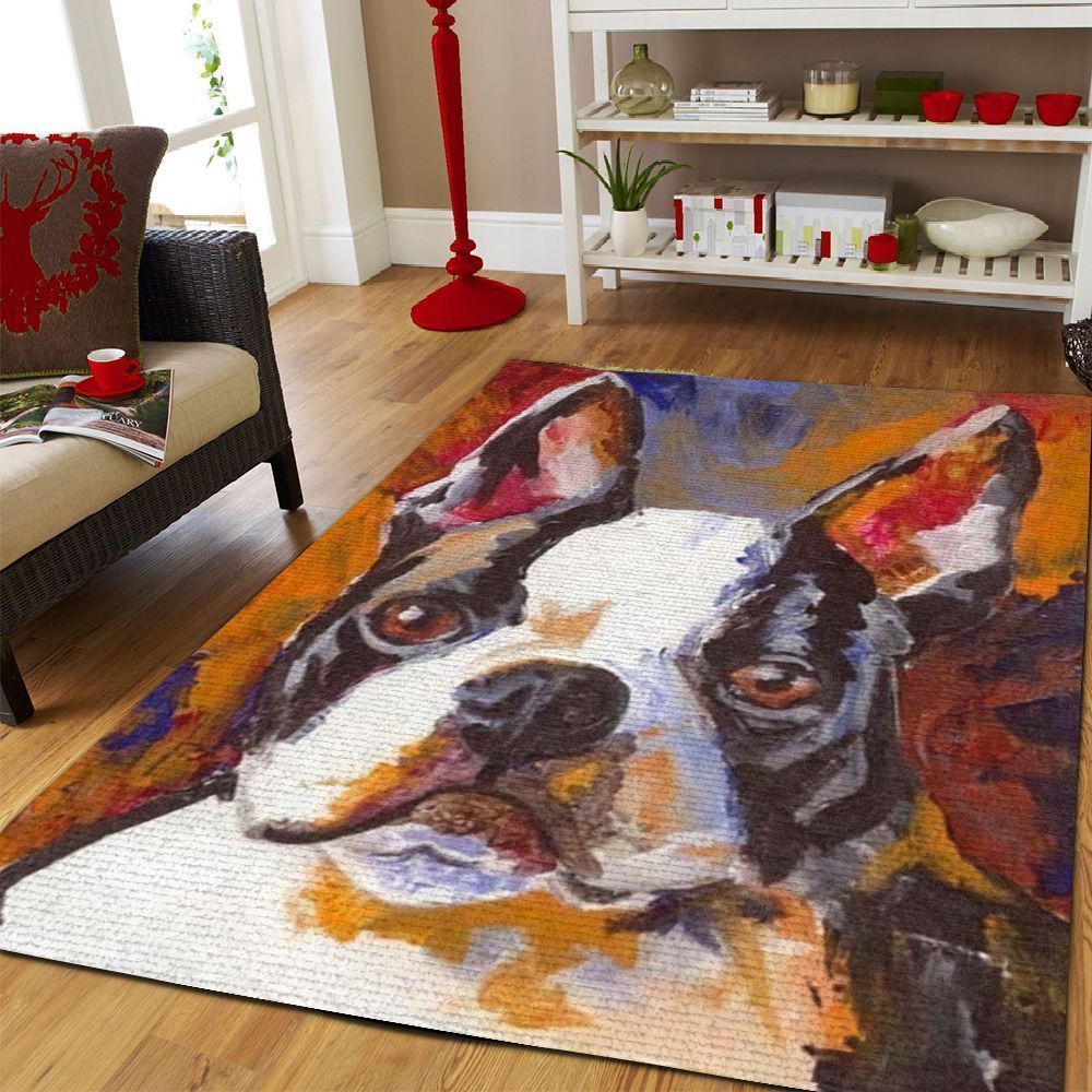 Boston Terrier TQV030795 BE TD3 Rug