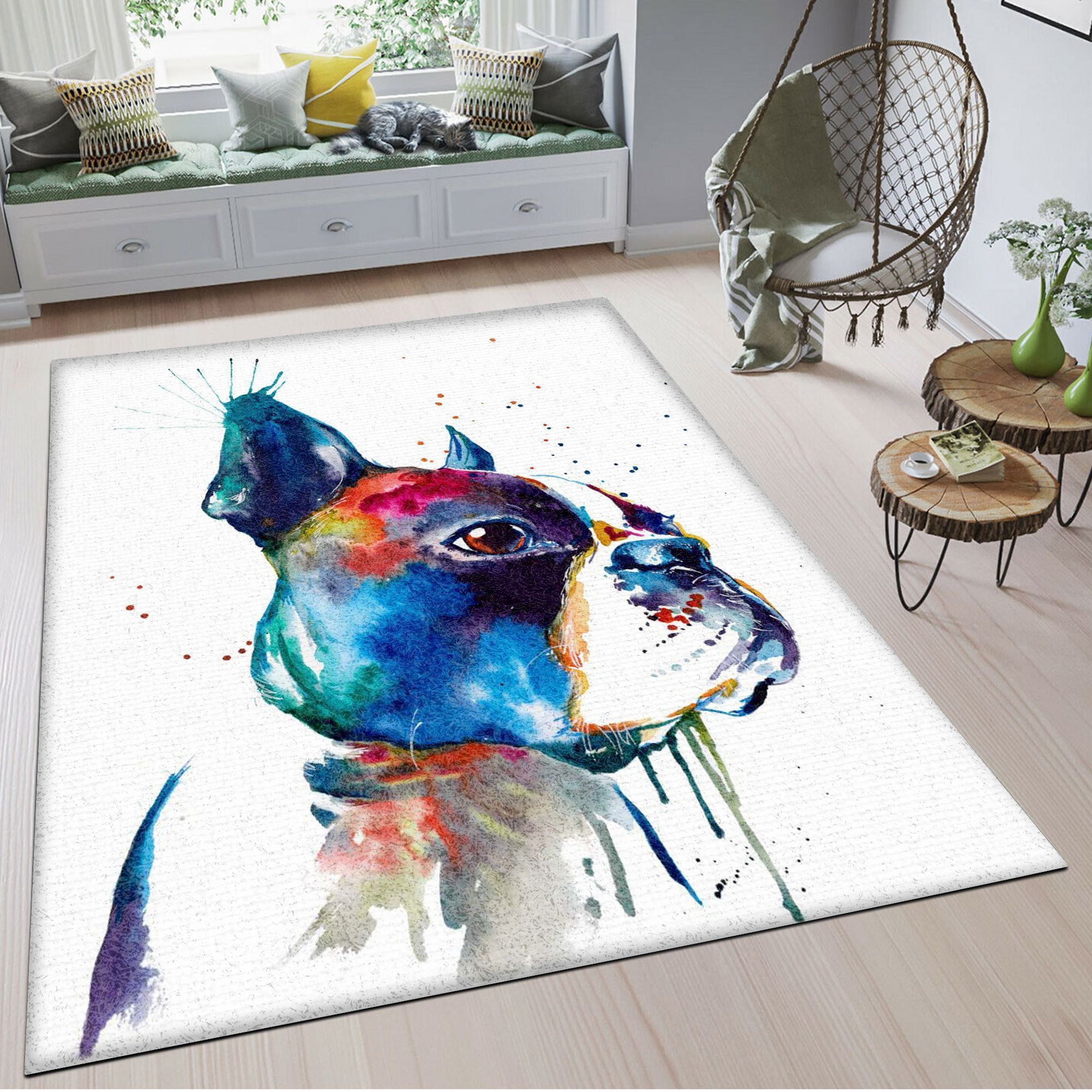 Boston Terrier TQV030795 BE TD5 Rug