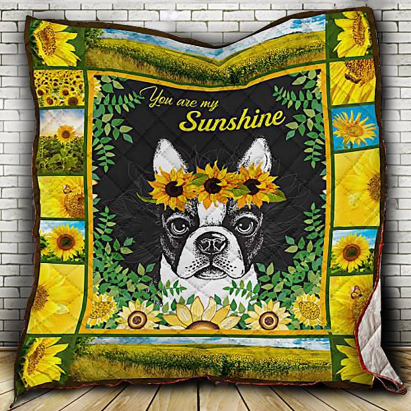 Boston Terrier, Now that we found love Quilt – BT170951