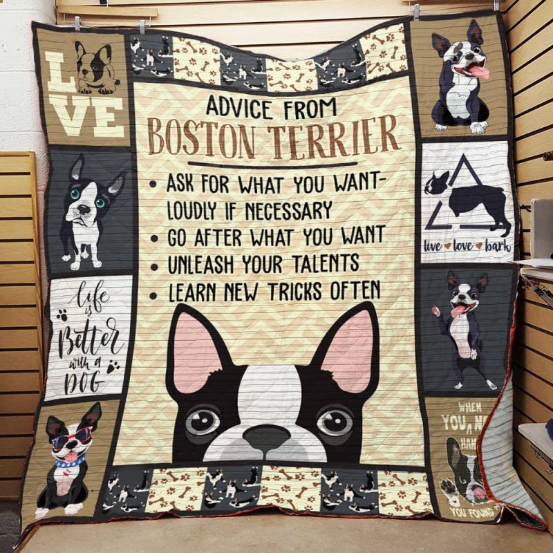 Boston Terrier Dog Quilt-BT051009