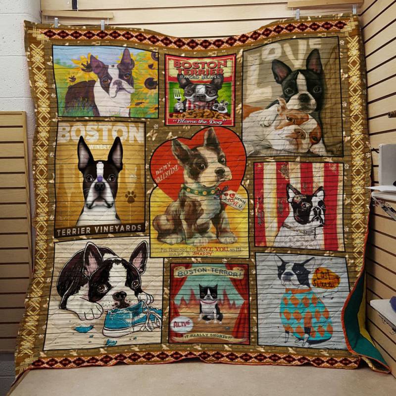 Boston Terrier Be My Valentine Quilt – BT071022