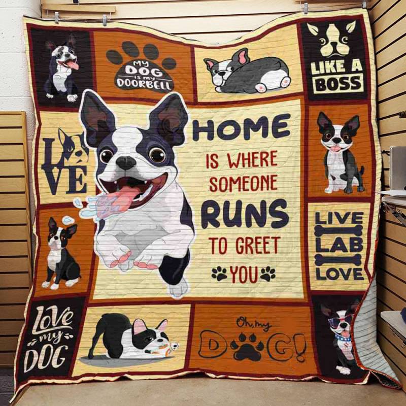 Boston Terrier Dog Quilt – BT151033