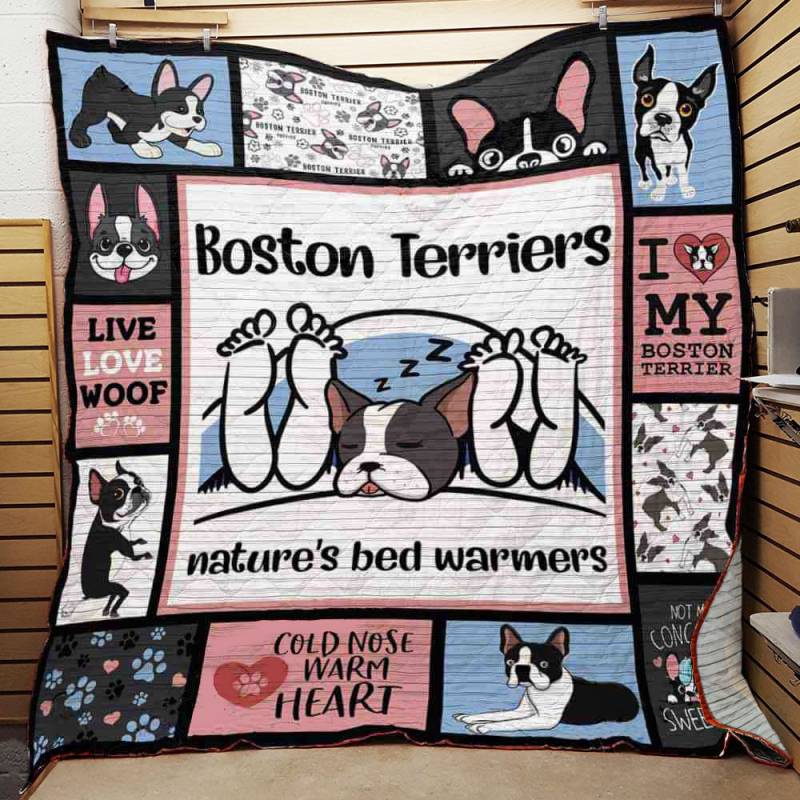 Boston Terrier Dog Quilt-BT161003