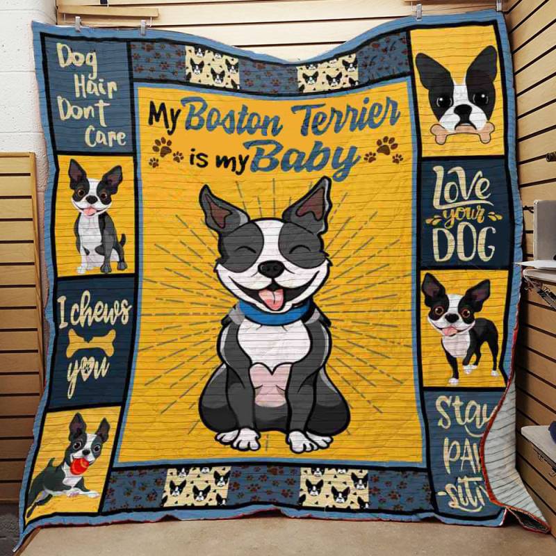 Boston Terrier Dog Quilt-BT261013