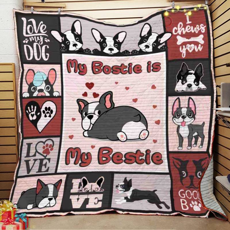 Boston Terrier Dog Quilt-BT301004