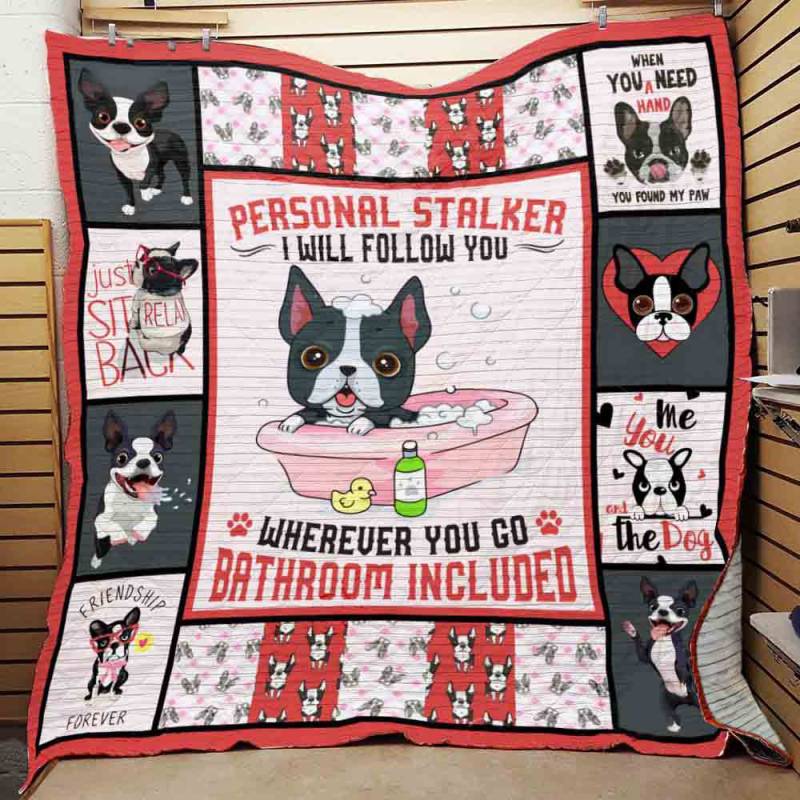 Boston Terrier Dog Quilt BT081101